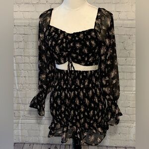 MADDEN GIRL 2PC FLORAL PRINT MINI SKIRT BRAND NEW!